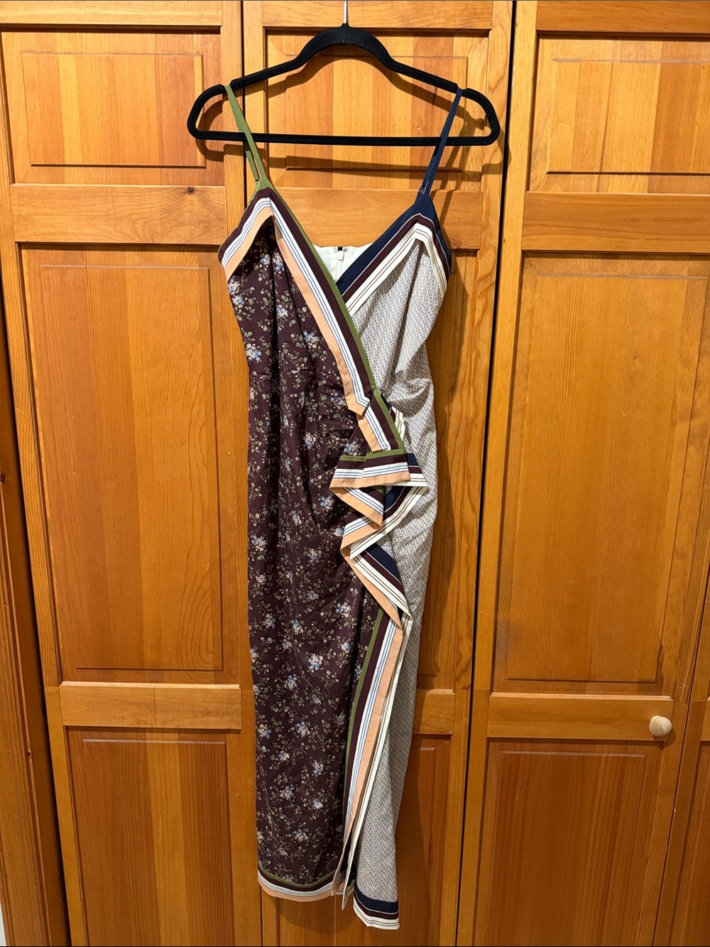 Veronica Beard Marga Silk Midi Dress - Picture 2 of 7